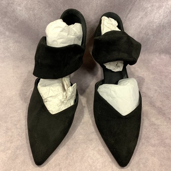 Coutgo Shoes - Coutgo Low Kitten Heel. Pointed Toe. Slip on. Ankle Strap Shoes NWOT!